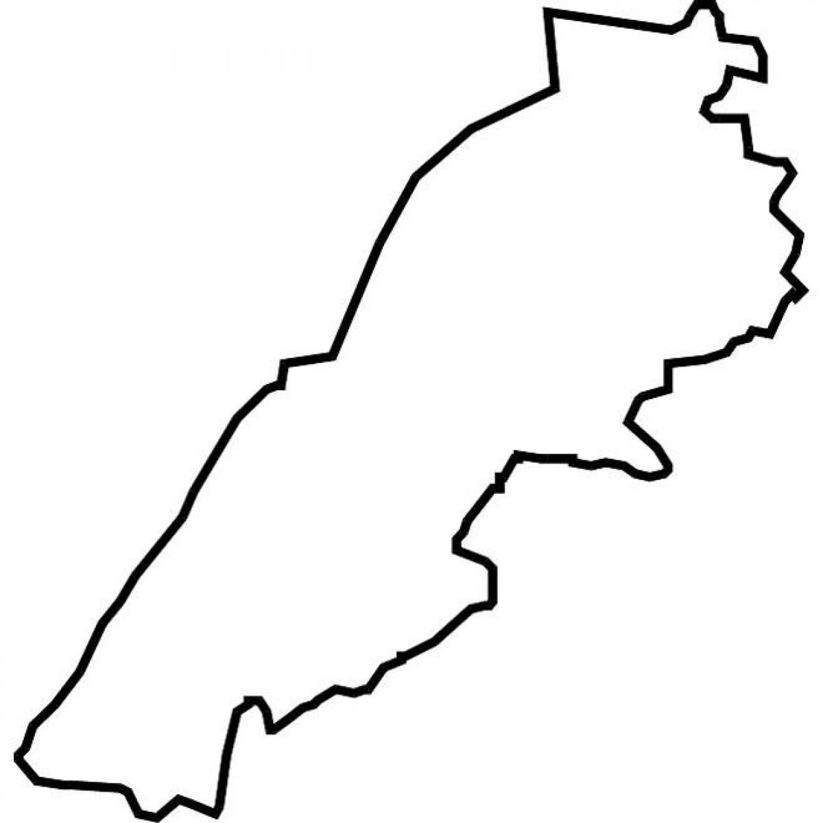 mapa del Líban mapa de vectors