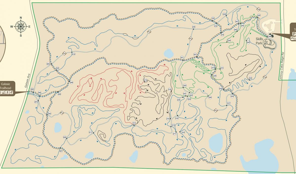 mapa del Líban turons camí