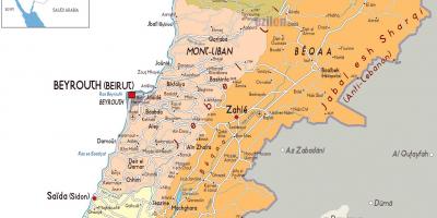 Líban mapa detallat