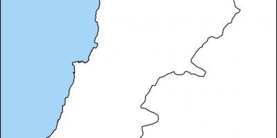 En blanc mapa del Líban
