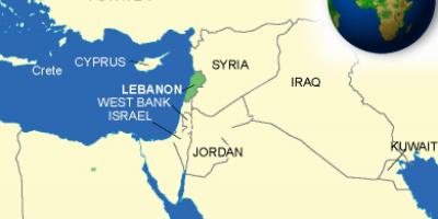 Líban en el mapa